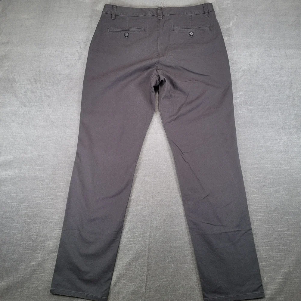 Bonobos Mens Slim Fit Chino Pants‎ Dark Grey 33x32 Stretch Cotton Trousers